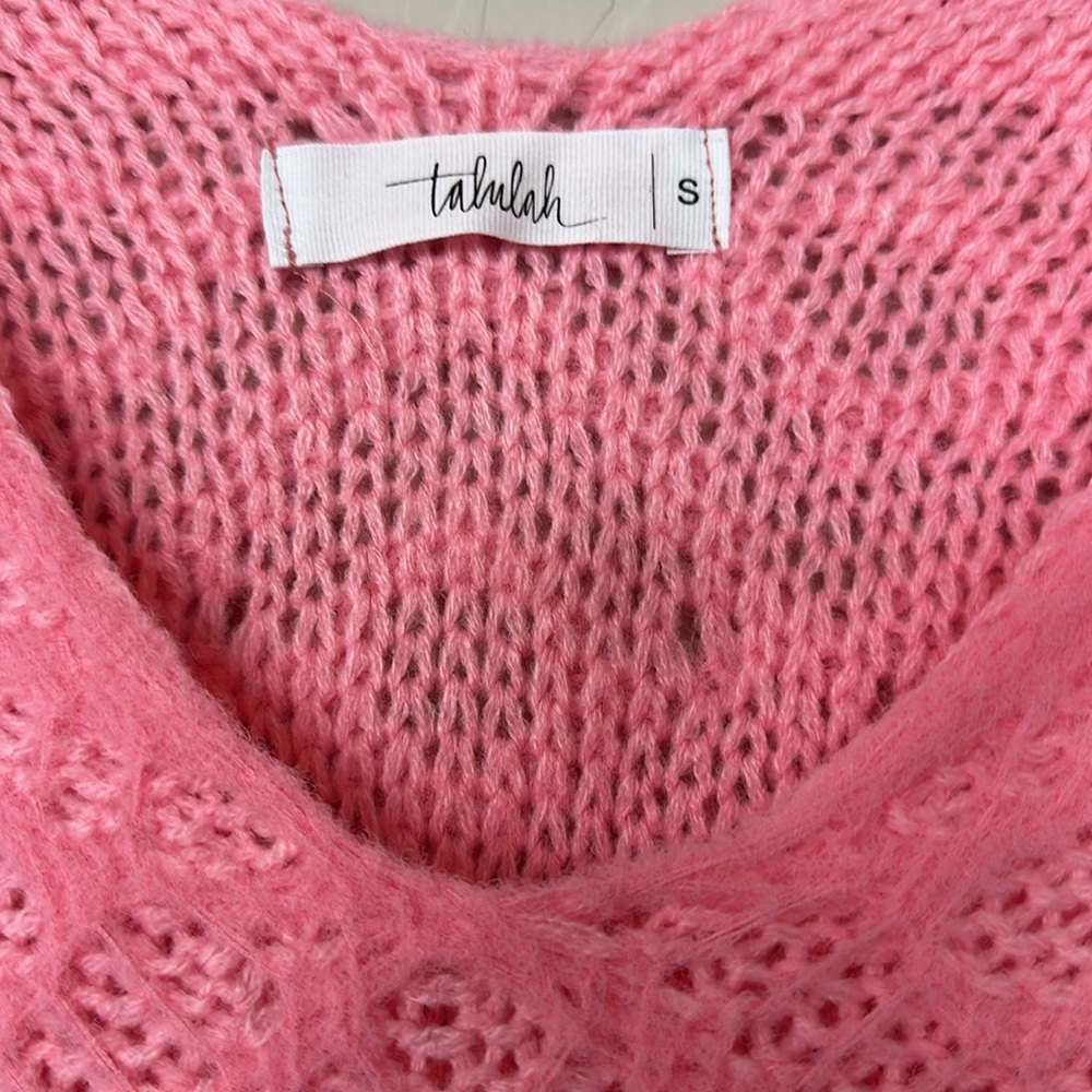 Valentine’s!! Talulah shrug style pink sweater size S - Picture 4 of 5